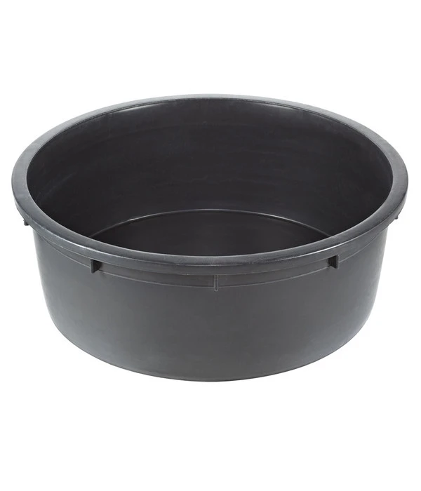 I.C.S. Kunststoff-Becken Für Den Außenbereich, 150 L, Rund, Schwarz