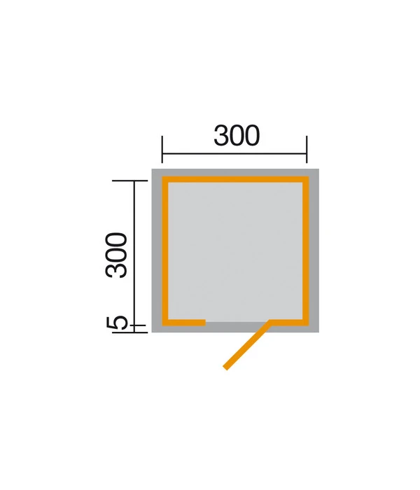 Weka Designhaus WekaLine 413 Gr.2, Ca. B310/H244/T310 Cm – Bild 2