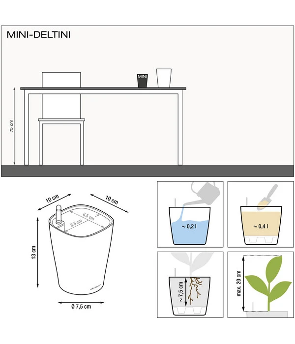 LECHUZA® DELTINI, All-in-One-Set – Bild 4