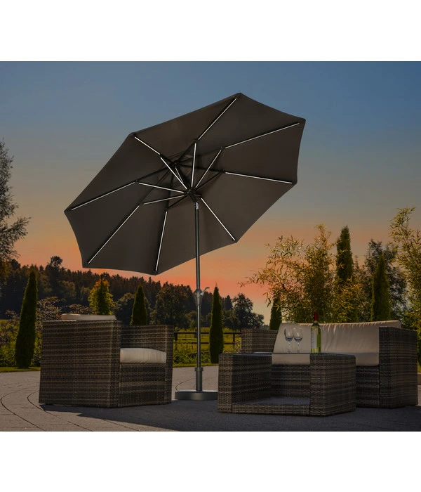 Schneider Sonnenschirm Blacklight, Rund, Ca. Ø270 Cm – Bild 3