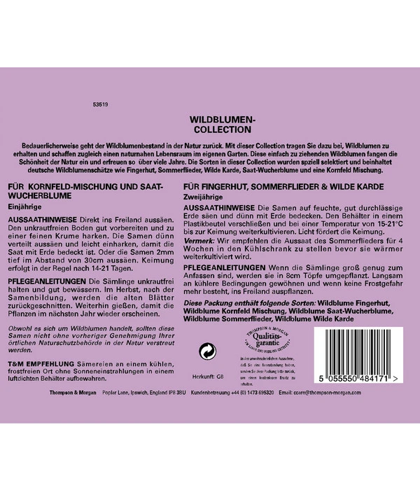 Thompson & Morgan Samen 'Wildblumen-Collection' – Bild 2