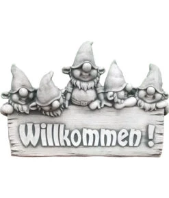Denscho Willkommen-Schild Zwerge