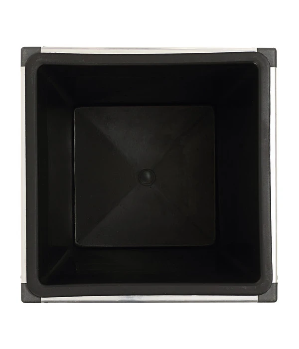 Dehner WPC-Topf Inkl. Kunststoff-Einsatz, Anthrazit – Bild 3