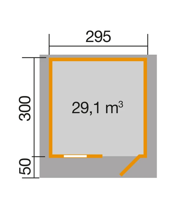 Weka Gartenhaus 170 Gr. 3, Ca. B356/H226/T375 Cm – Bild 2