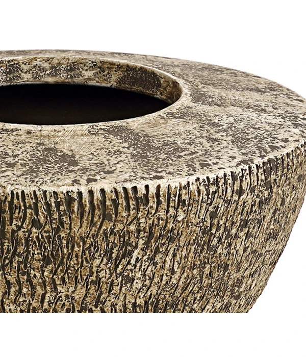 Dehner Keramik-Übertopf Stef, Bauchig, Braun, Ca. Ø25 Cm – Bild 2