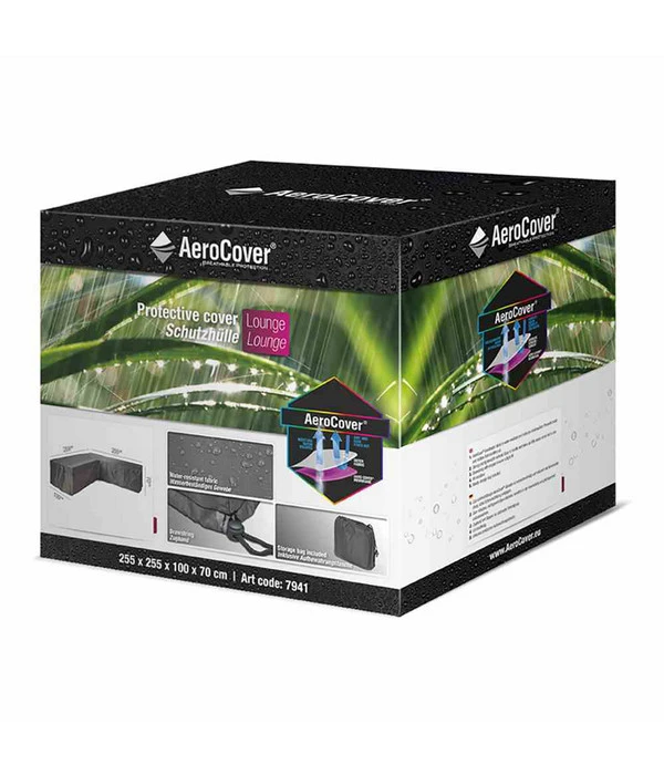 AeroCover Loungesethülle L-Form, 255x255x100xH 70 Cm – Bild 3