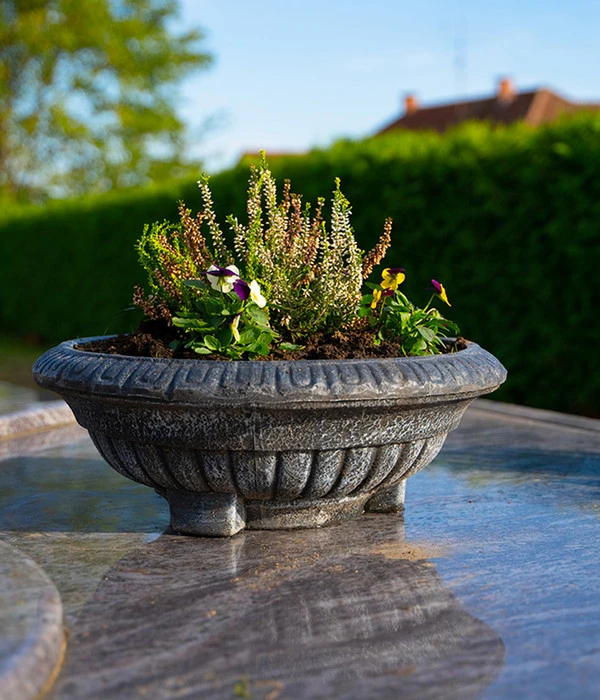 Roto Kunststoff-Pflanzschale Ballett, Rund, Bronze, Ca. Ø50/H18,5 Cm – Bild 3