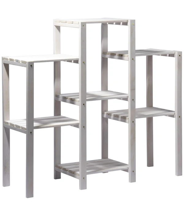 Dobar Blumenregal 7-flächig, 31 X 97 X 87 Cm, Weiß