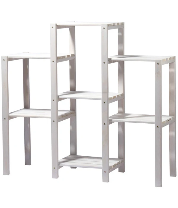 Dobar Blumenregal 7-flächig, 31 X 97 X 87 Cm, Weiß – Bild 2