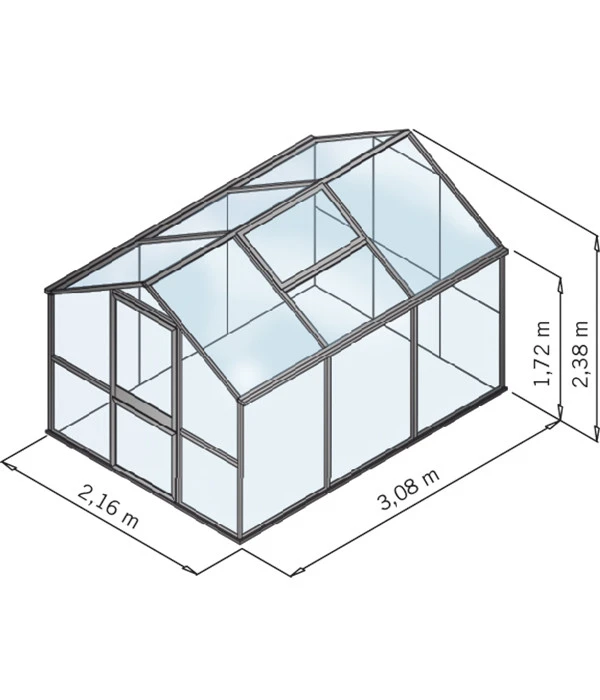 KGT Gewächshaus Galant III, HKP – Bild 2