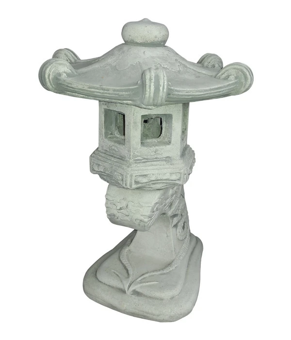 Fantasieco Stein-Leuchte, Ca. B23/H35/T23 Cm