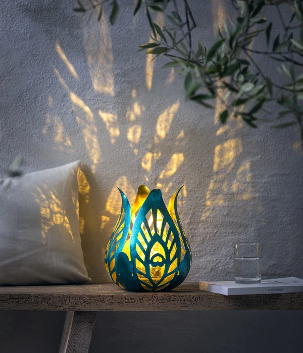 Dehner Solar Lotus Glace, Ca. B19/H21,6/T19 Cm – Bild 2