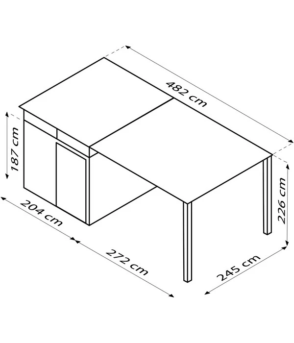 Pergart Metallgerätehaus Basel Inkl. Schleppdach – Bild 3