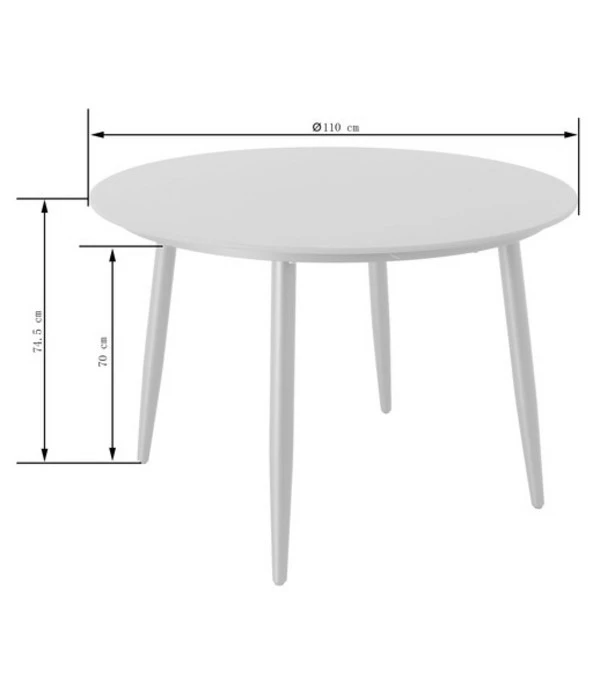 Dehner Tisch Delphi, Ca. Ø110/H74,5 Cm – Bild 2
