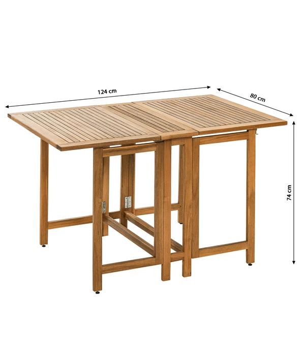 Dehner Balkonklapptisch Macao, Ca. B124/H74/T80 Cm – Bild 5