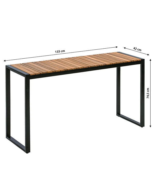 Dehner Balkontisch Chicago Wood, Ca. B133/H74,5/T42 Cm – Bild 3