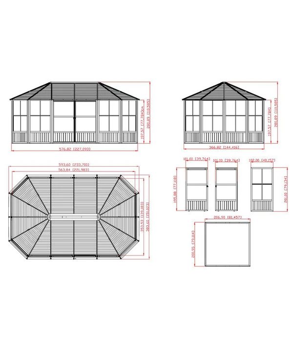 Sojag Pavillon Charleston – Bild 2