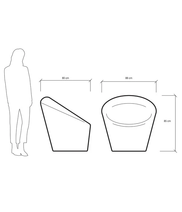 Farmet Kunststoff-Gartensessel Happy – Bild 3