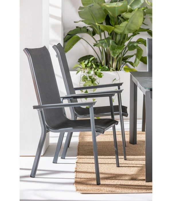 Dehner Stapelstuhl Cleveland, Dunkelgrau â Bild 3