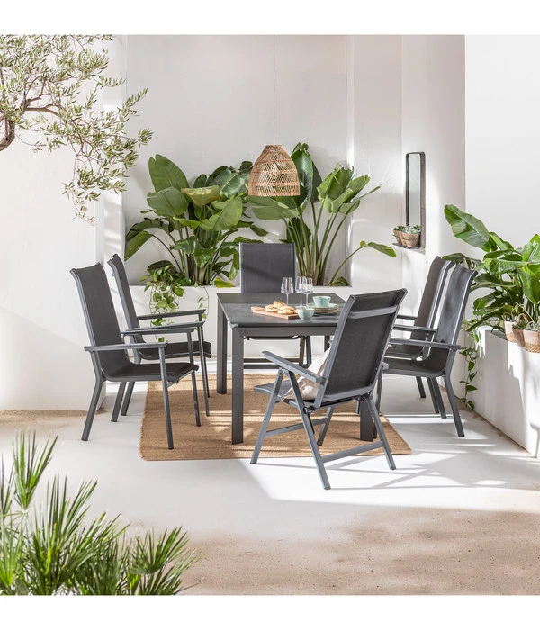 Dehner Stapelstuhl Cleveland, Dunkelgrau â Bild 4