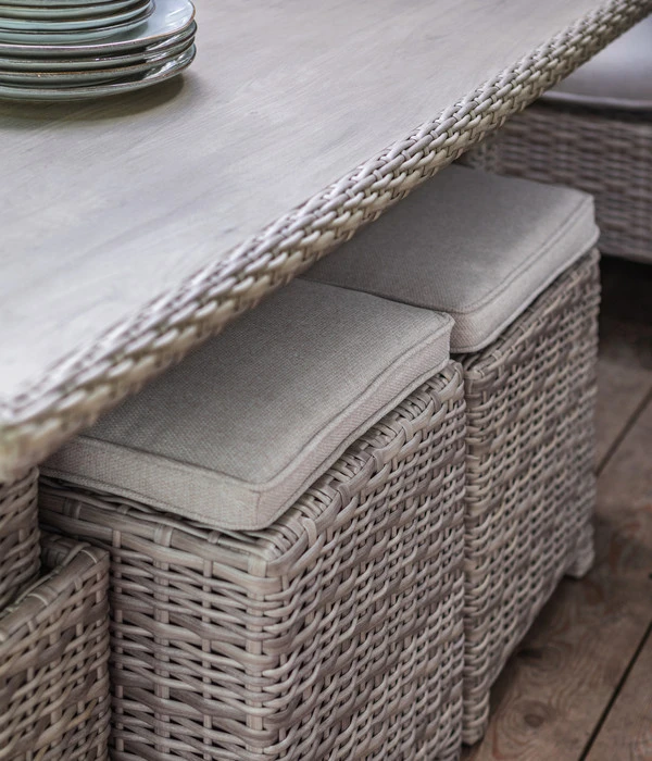 Dehner Geflechtlounge Bologna, 5-teilig – Bild 10