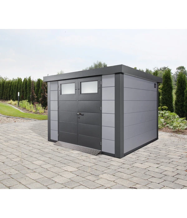 Wolff Finnhaus Metallgerätehaus Eleganto 3024, Ca. B318/H227/T258 Cm – Bild 2