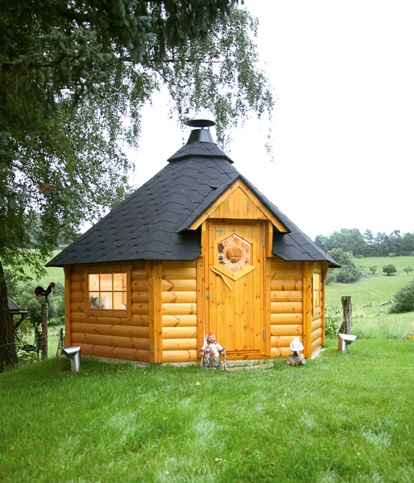 Wolff Finnhaus Gartenhaus Grillkota Basic 9, Ca. B426/H330/T376 Cm – Bild 2