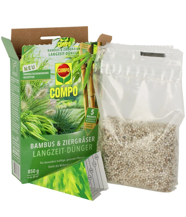 COMPO Bambus & Ziergräser Langzeit-Dünger, 850 G – Bild 3